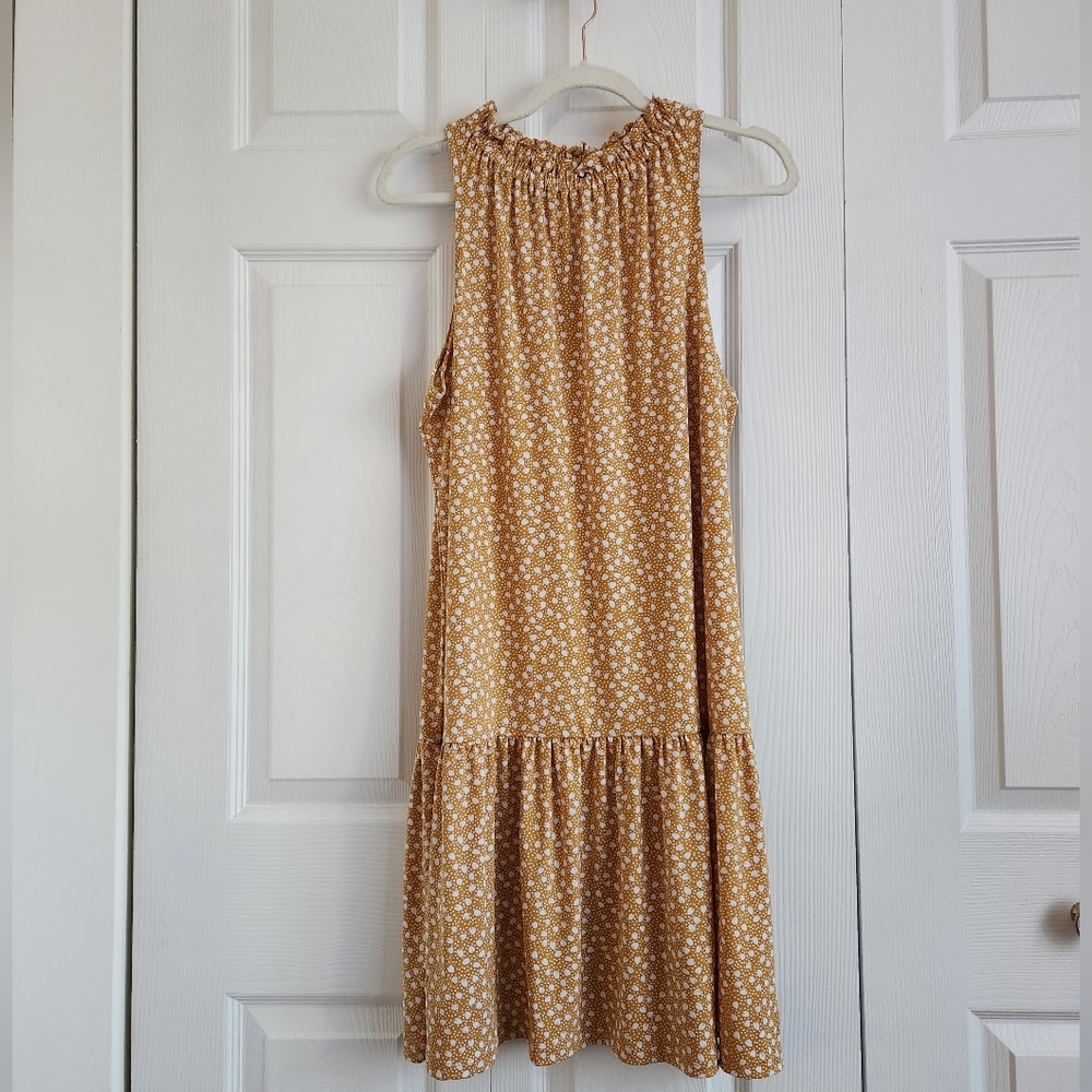 Banana Republic Factory Flounce Shift Dress - L